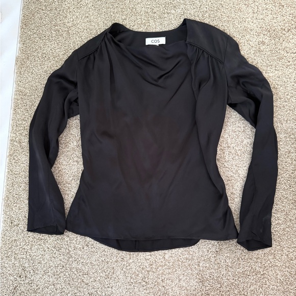 Cos Women’s Black Blouse Size 2 - Picture 1 of 4
